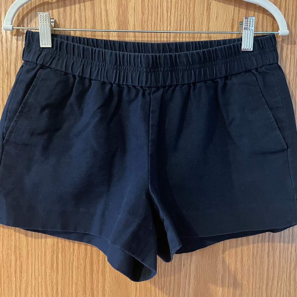 J Crew Factory Navy shorts with pockets elastic waist Sz 6